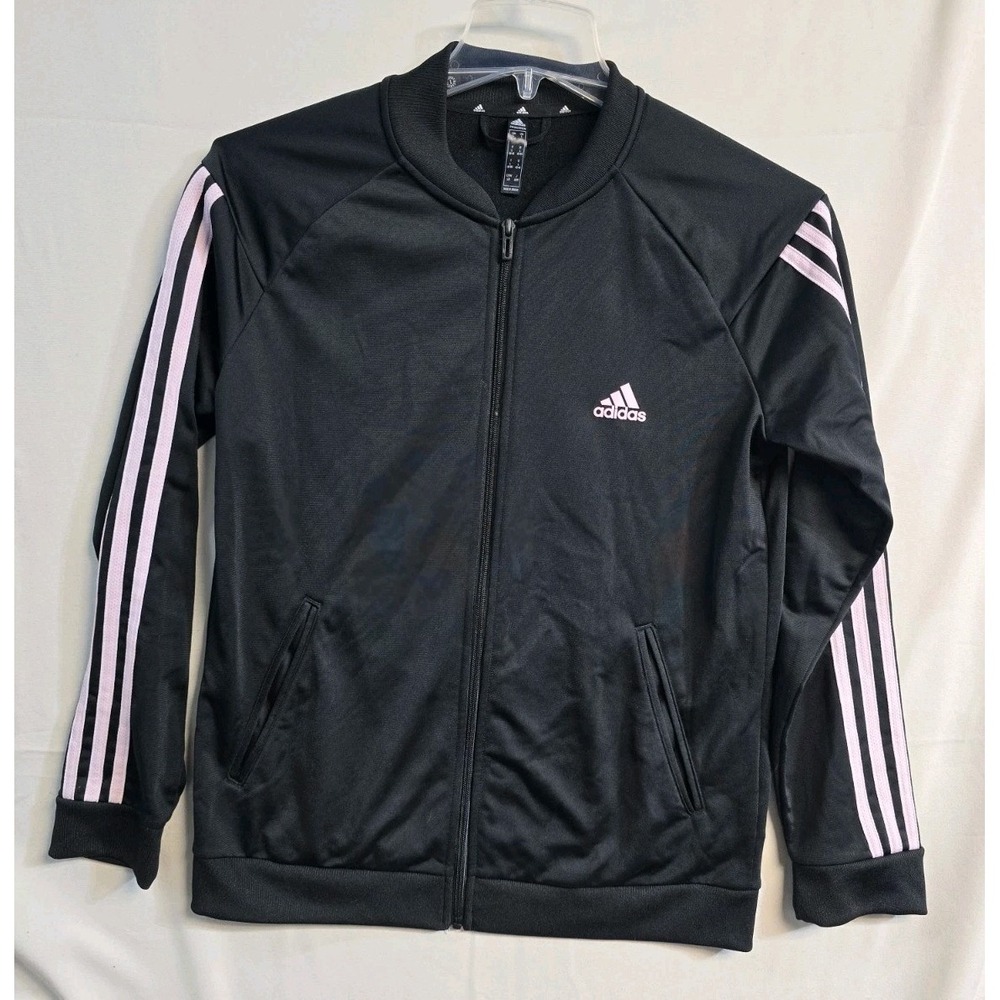Adidas Essentials Warm-Up Slim 3 Striped Track Jacket L Black